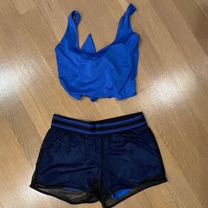 Fabletics Blue Black Set - XXS